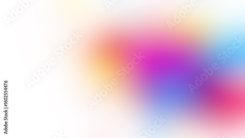 Photo of a vibrant abstract gradient of colors blending softly on a white background