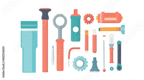 Pipe sealant vector graphic design featuring industrial sealing compound illustration, showcasing plumbing repair concept, waterproof protection, and maintenance solution on white background