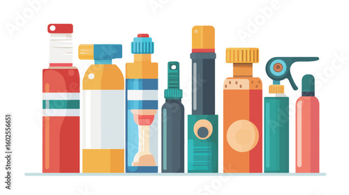 Pipe sealant vector graphic design featuring industrial sealing compound illustration, showcasing plumbing repair concept, waterproof protection, and maintenance solution on white background