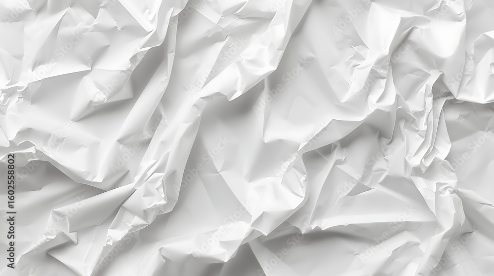 Obraz premium crumpled white paper