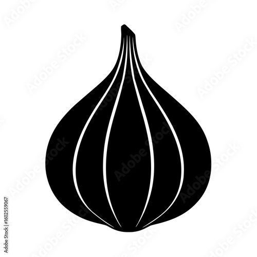 garlic isolated on white background