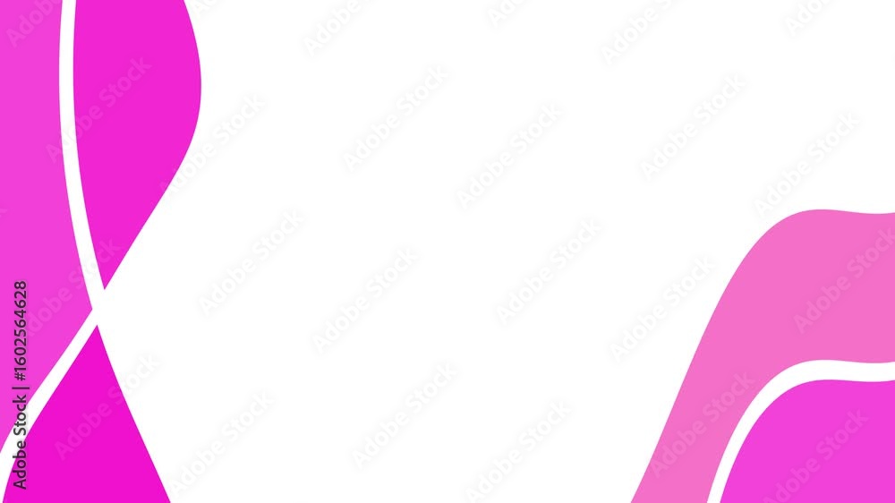 Abstract design with flowing, vibrant pink shapes on a white background Abstract design with flowing, vibrant pink shapes on a white background