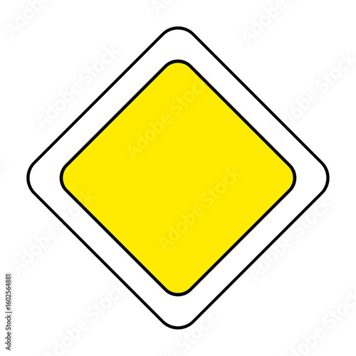 Free Download Priority road sign. road sign vector - GFXLoad