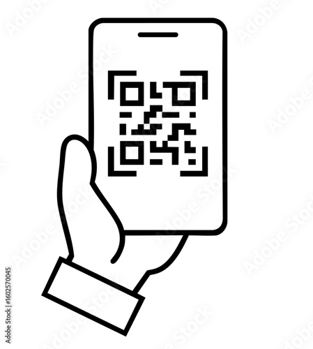 QR Code on Smartphone for Digital Access, Contactless Authentication, and Mobile Transactions . Fintech, E-Tickets, and Secure Online Services

