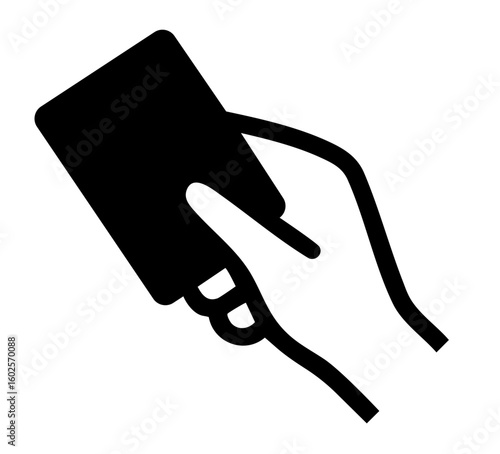 Black Credit Card in Hand. Unlimited Premium Banking, VIP Financial Privileges and Exclusive Elite Payment Access