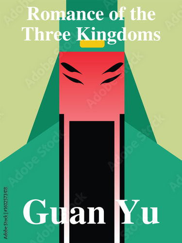 Romance of the Three Kingdoms Guan Yu vector poster