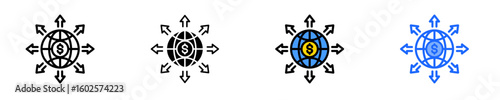 Business Expansion  Icon Set Multiple Style Collection