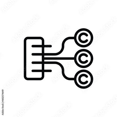 Abstract network connection with multiple outputs