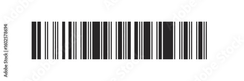Black and white barcode pattern for product identification and tracking