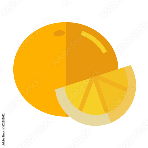 orange fruit icon design