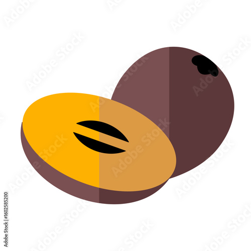 sapodilla icon design