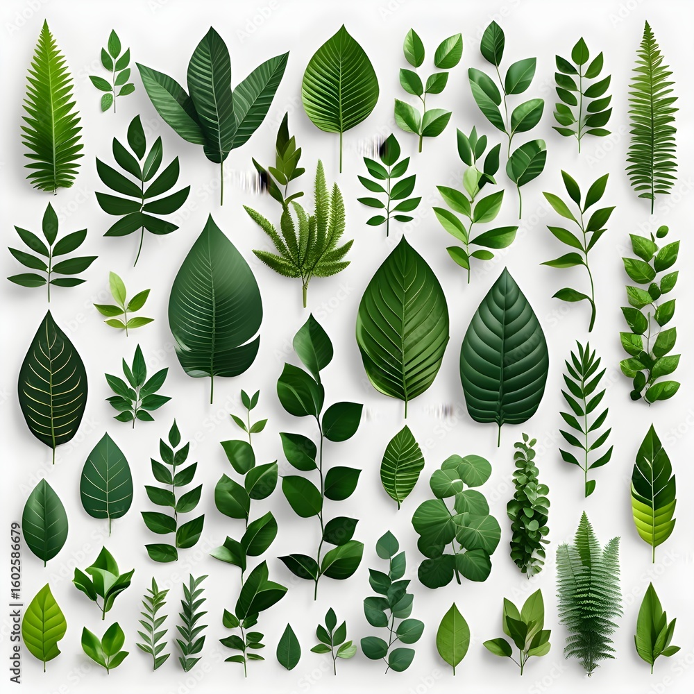 Naklejka premium seamless pattern with leaves