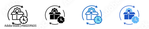 Product Lifecycle  Icon Set Multiple Style Collection