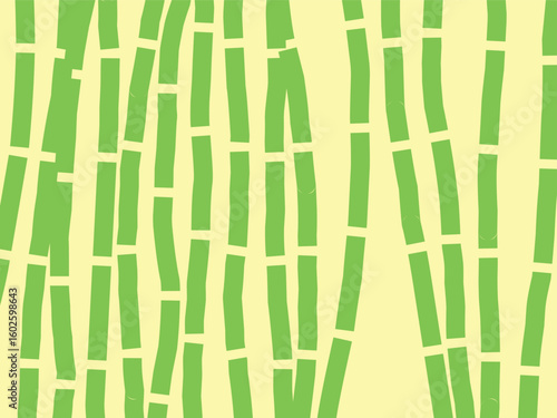 Bamboo pattern  background green color.eps