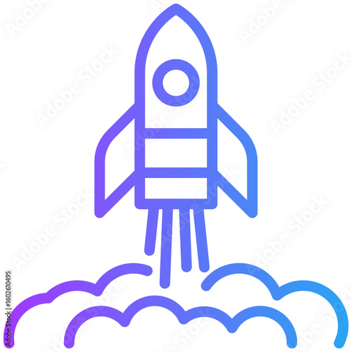 Startup icon for digital nomad, website, application, printing, document, poster design, etc