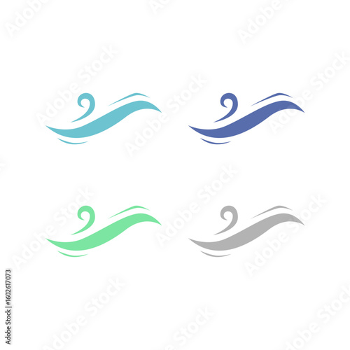 WATER SPLASH SIGN SYMBOL LOGO VECTOR
