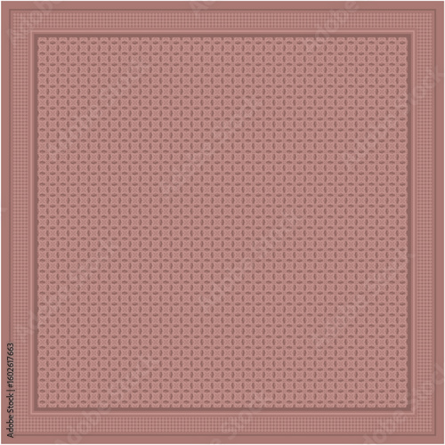 Elegant Geometric Pattern with Subtle Rosewood and Terracotta Tones Classic Symmetry Design for Modern Modest Fashion