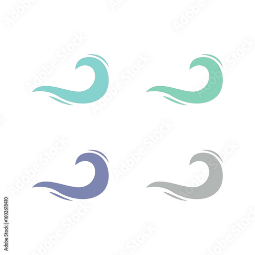 WATER SPLASH SIGN SYMBOL LOGO VECTOR
