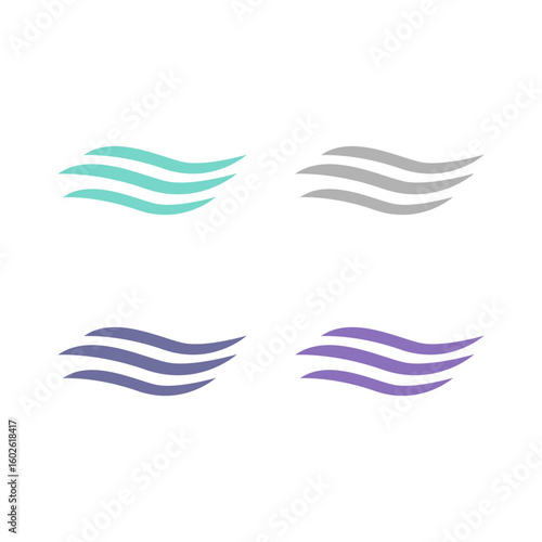 WATER SPLASH SIGN SYMBOL LOGO VECTOR
