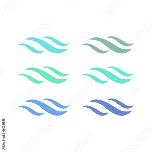 WATER SPLASH SIGN SYMBOL LOGO VECTOR
