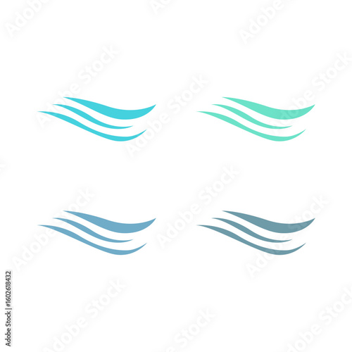WATER SPLASH SIGN SYMBOL LOGO VECTOR
