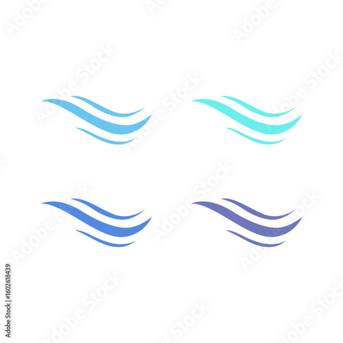 WATER SPLASH SIGN SYMBOL LOGO VECTOR
