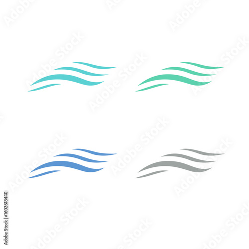 WATER SPLASH SIGN SYMBOL LOGO VECTOR
