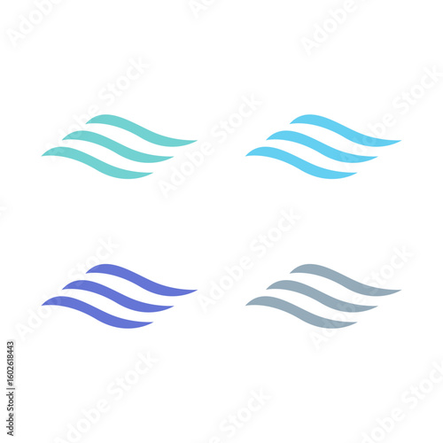 WATER SPLASH SIGN SYMBOL LOGO VECTOR
