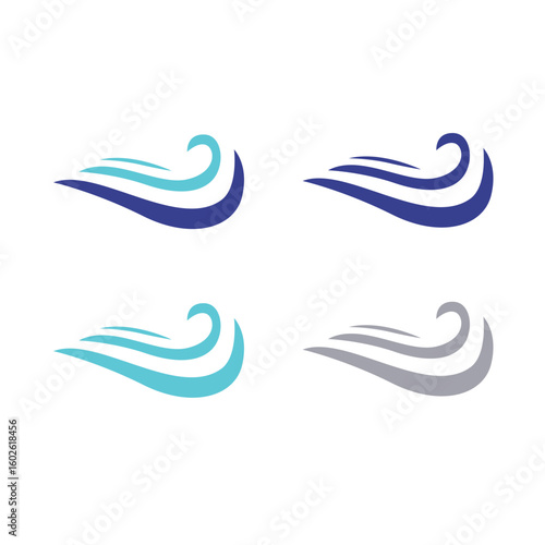 WATER SPLASH SIGN SYMBOL LOGO VECTOR
