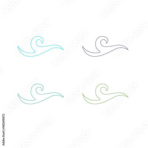 WATER SPLASH SIGN SYMBOL LOGO VECTOR
