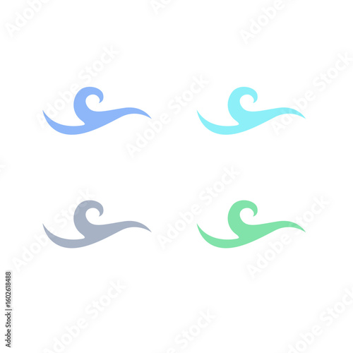 WATER SPLASH SIGN SYMBOL LOGO VECTOR

