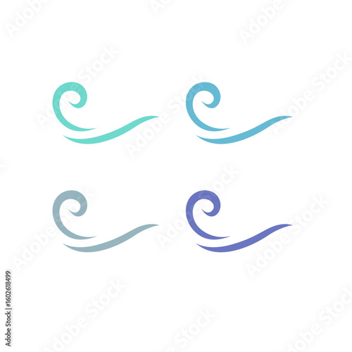 WATER SPLASH SIGN SYMBOL LOGO VECTOR
