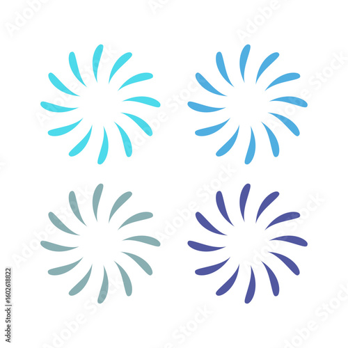 WATER SPLASH SIGN SYMBOL LOGO VECTOR
