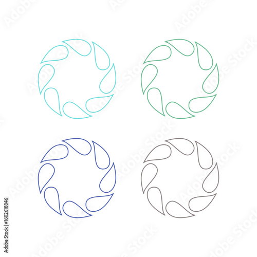Water Splash Sign Symbol Logo Vector
