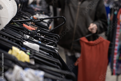 op shop clothing rack