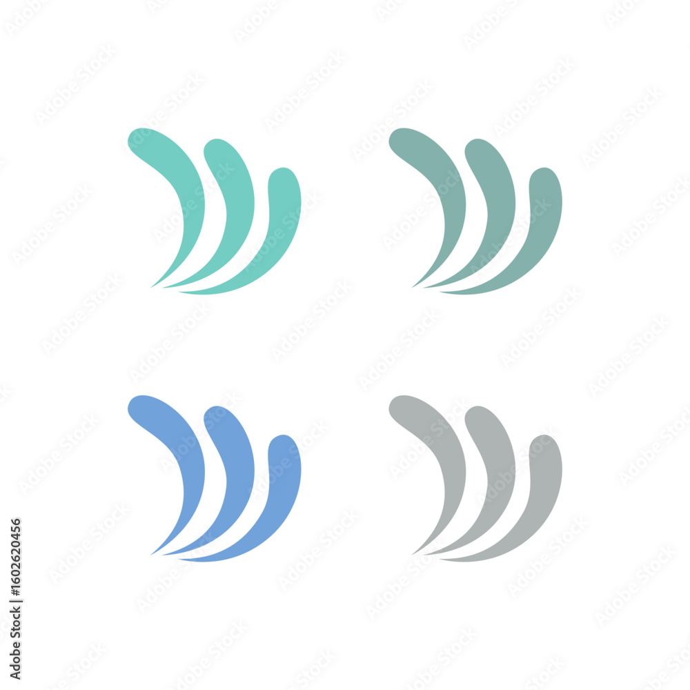 Naklejka premium Water Splash Sign Symbol Logo Vector