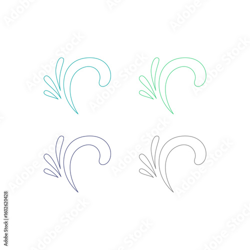 Water Splash Sign Symbol Logo Vector
