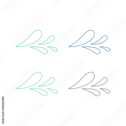 Water Splash Sign Symbol Logo Vector
