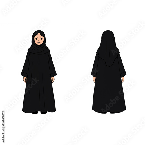 Smiling Muslim woman in hijab conveying modern Islamic culture and diversity with friendly expression