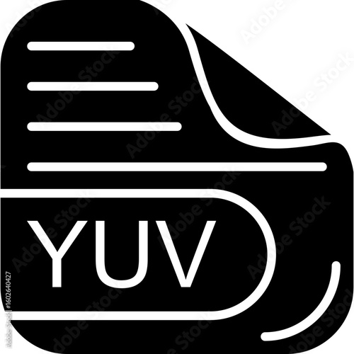 YUV File Solid Icon