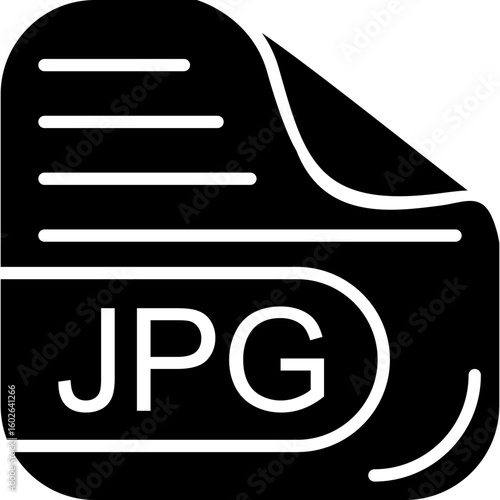 JPG File Solid Icon