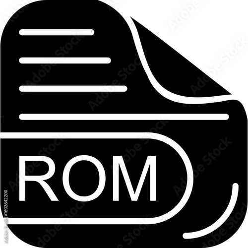 ROM File Solid Icon
