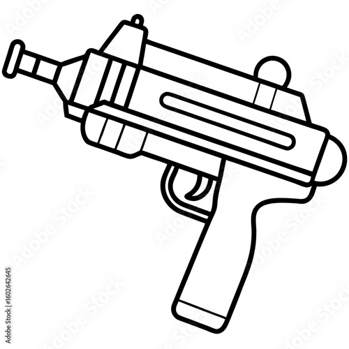 Water Blaster Line Art Icon