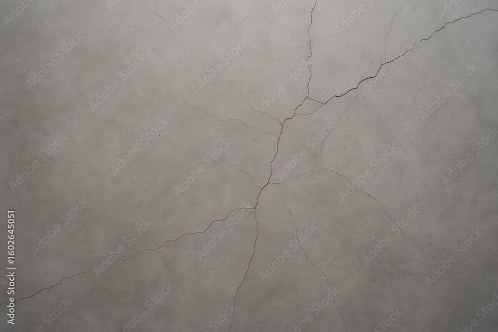 Naklejka premium Cracked concrete floor texture with subtle gray tones and details