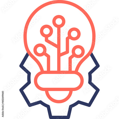 Tech Innovation line color icon