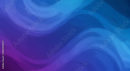 Elegant blue and purple abstract background with flowing brush stroke textures