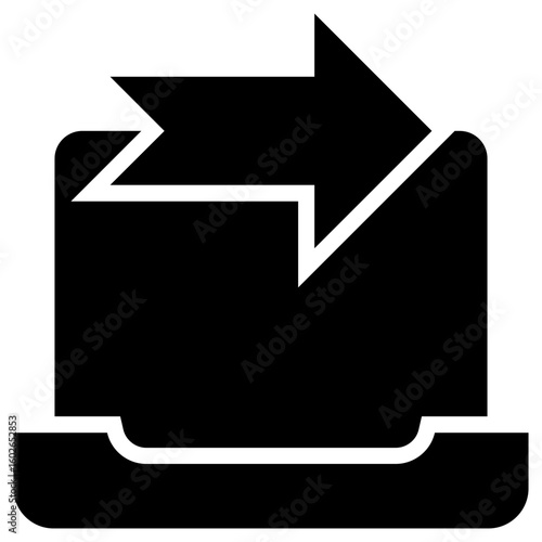 outgoing data icon for contact us, business, website, application, printing, document, poster design, etc