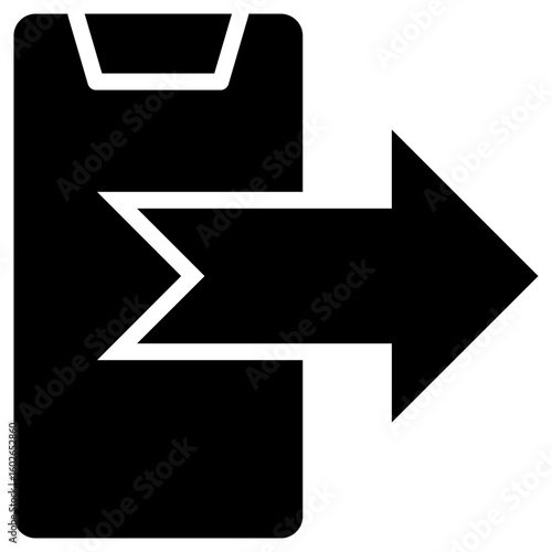 outgoing data icon for contact us, business, website, application, printing, document, poster design, etc