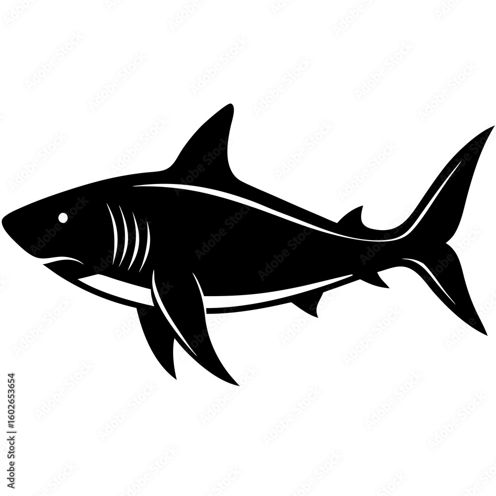 Obraz premium shark vector illustration