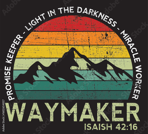 Vintage Waymaker Promise Keeper Miracle Worker Christian